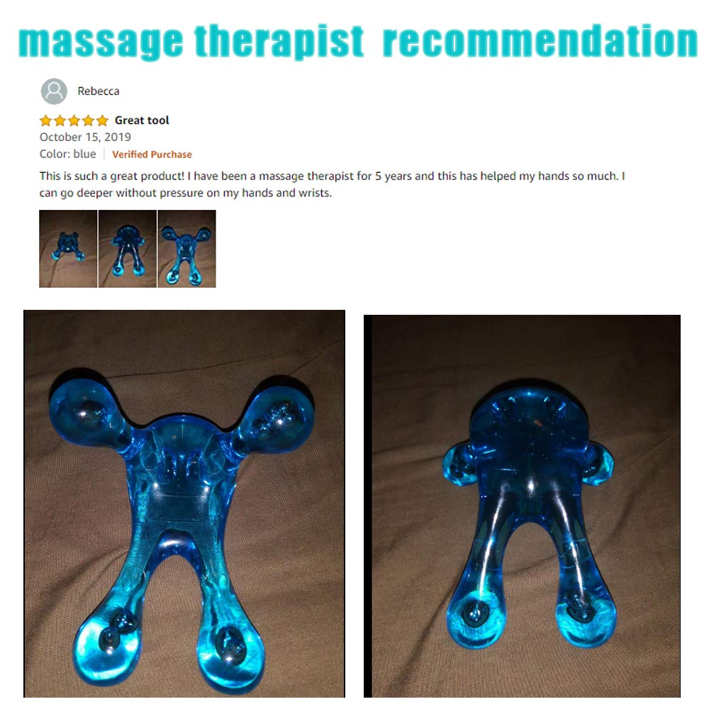 Palm Urchin Massage Tool - Easy Palm Fit - 4-Legged Massage Knobs for Gentle Massage: Beauty