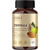 Jiva Ayurveda Triphala Tablets - 120 Count | Natural Digestive Support & Colon Cleanse | Gentle Detox for Bloating & Occasional Constipation Relief | Pure Herbal Wellness for Gut Health