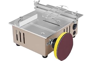 Oubit Mini Table Saw, Multifunctional Electric Metal Cutting Lathe for Crafts, Speed Angle Adjustable with Blades Grinding Di
