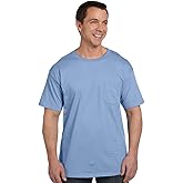 Hanes Mens Short Sleeve Pocket Tee Value Pack (Available in 1 Or 2 Pack)