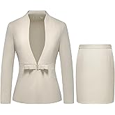 MODFUL Womens Business Dress Suit Set 2 Piece Pencil Skirt Lady Work Suit Blazer Dress Set
