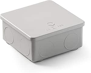 Famatel 3063 Caja estanca IP55 | Tapa a presión | Sin Conos | 100x100x45 | Gris
