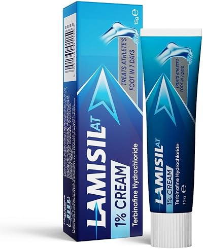 Lamisil AT 1% Cream for Athlete's Foot 15 g Terbinafine Hydrochloride