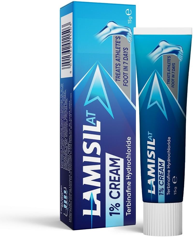 Lamisil AT 1% Cream for Athlete's Foot 15 g Terbinafine Hydrochloride