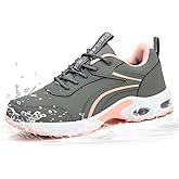 Stasslang Women's Waterproof Steel Toe Work Safety Shoes, Non-Slip, Puncture-Proof, Comfortable, Lightweight, Fashion Footwear, Construction, Industrial Shoes