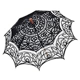 Remedios(19 colors) Lace Parasol Umbrella for Wedding Bridal Decoration Black