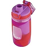 Bubba Flo Kids Water Bottle with Silicone Sleeve, 16oz., Watermelon and Wild Berry