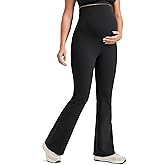 CRZ YOGA Butterlift Maternity Flare Leggings 31" - Workout Yoga Lounge Bootcut Pregnancy Womens Pants Over The Belly