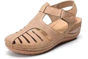 Closed Toe Sandals for Womens 2026 Dressy Platform Wedges Width Dressy Summer Hollow Out Breathable Casual Walking Shoes