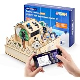 ESP32 IoT STEM Kit for Arduino/Acecode, 3D Wooden Puzzles Smart Home Learner Kit for Kids Age 10+, Educational STEM Toy House DIY Sensor Coding Set, Voice/APP Control, Gift for Adults Teens Boys Girl