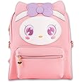 BelugaDesign Anime Cat Backpack | Kitty Cute Kawaii Cutecore Anime Bag | Large Pink Purple Pastel School Supplies For Kids Girls Teens Women | Y2K Hello Travel Everyday Bow Ear