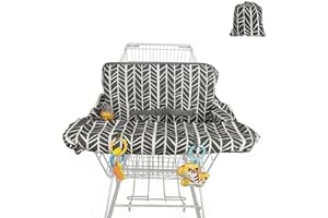 ICOPUCA Shopping cart Cover for Baby, high Chair Cover with Detachable Storage Bag, Black