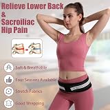 Kunoli Sacroiliac SI Joint Support Belt for Men Women S/M 32-47 inches Hip view 4