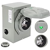 TIPHOPE 30 Amp Generator Power Inlet Box with Pre-Drilled,NEMA L5-30P Power Inlet Box for 3 Prong Generator Cord Receptacle T