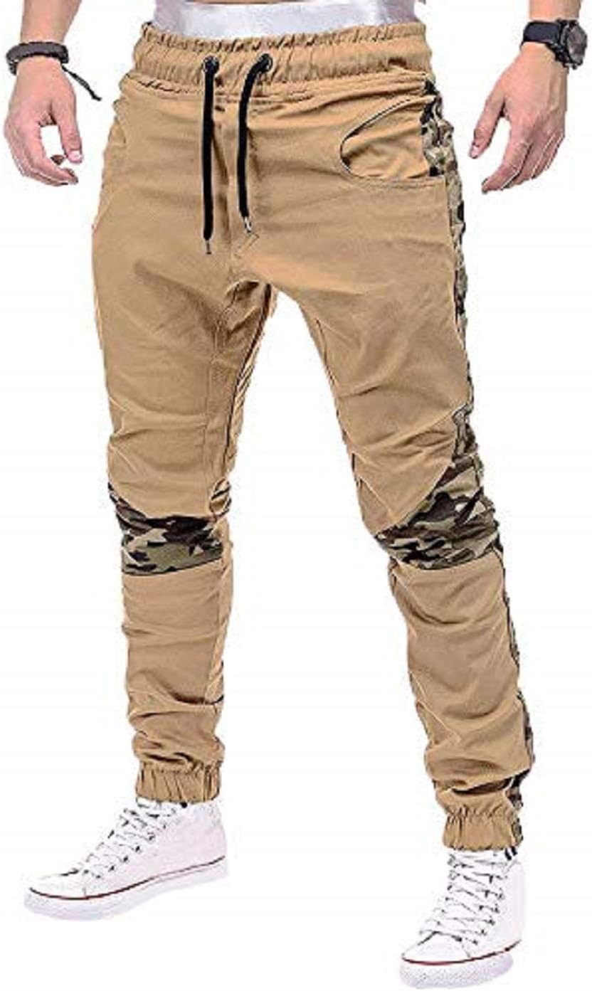 Percy Perry Mens Athletic Workout Sweatpants Casual Trousers with Cargo Pockets