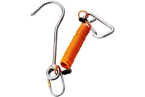 TiTo 1pcs Scuba Diving Hook, Titanium Alloy Scuba Double Diving Diving Double Hook Reef Drift Hook with Line and Hook for Cur