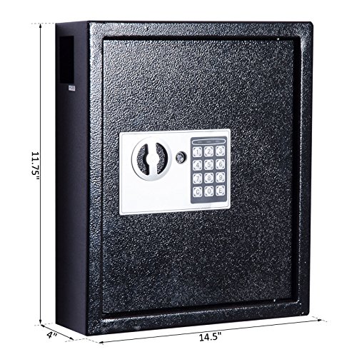 6 HomCom+Steel+Lockable+Organizer+Cabinet