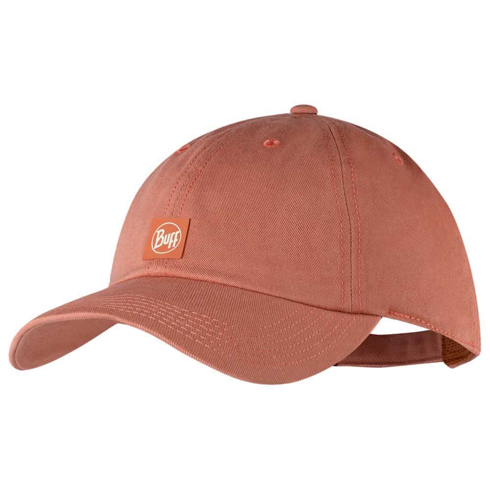Buff Adults Solid UPF 50 6 Panel Lightweight Running Baseball Cap Hat - Orange