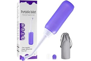 Portable Bidet Sprayer - Personal Hygiene Care Supplies Private Parts Irrigator 400ml,Vaginal Cleanser, Douche, Postpartum Bo