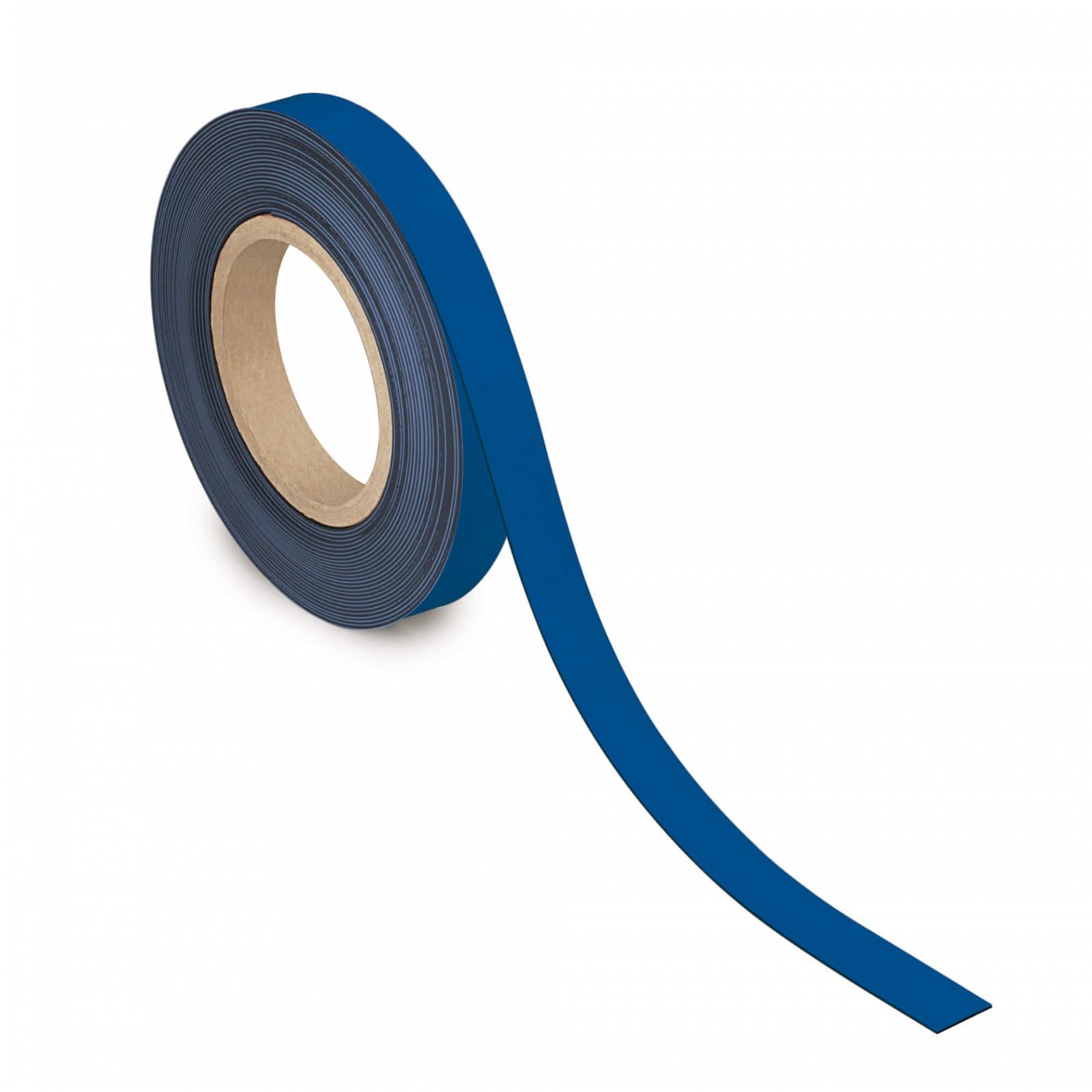 MAUL Labelling Tape 20 mm x 1 mm, Writeable Tape with Magnetic Backing, Versatile in Office, Workshop, Warehouse and Kitchen, Can Be Cut to Size, 10 m Length, Blue