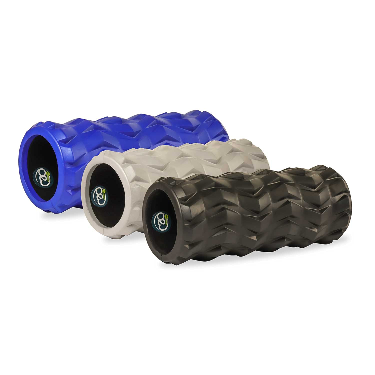 Fitness Mad Unisex's Tread EVA Foam Roller, Black, 32 x 13.5 cm