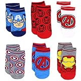 Avengers Boys Multi pack Socks (Toddler/Little Kid/Big Kid)