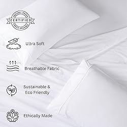 LANE LINEN 100% Organic Cotton King Size Sheets