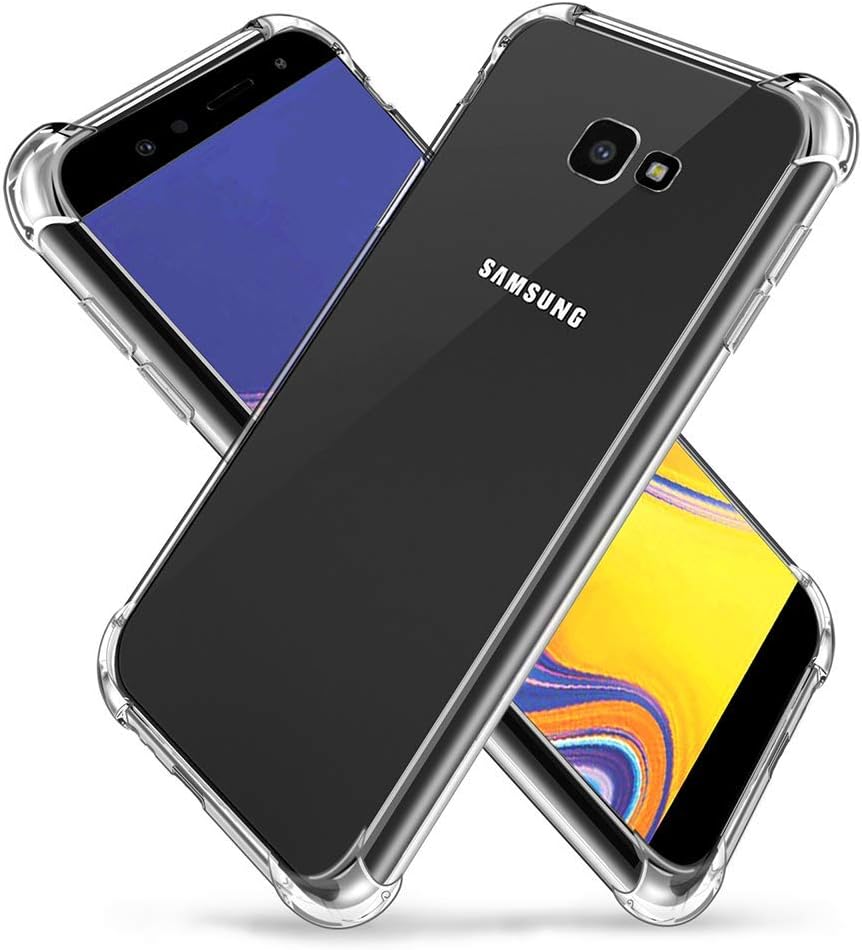 Vicstar Samsung Galaxy J4 Plus Case, Crystal Clear Cover Case Soft TPU Gel Bumper Clear Protective Case for Samsung Galaxy J4 Plus