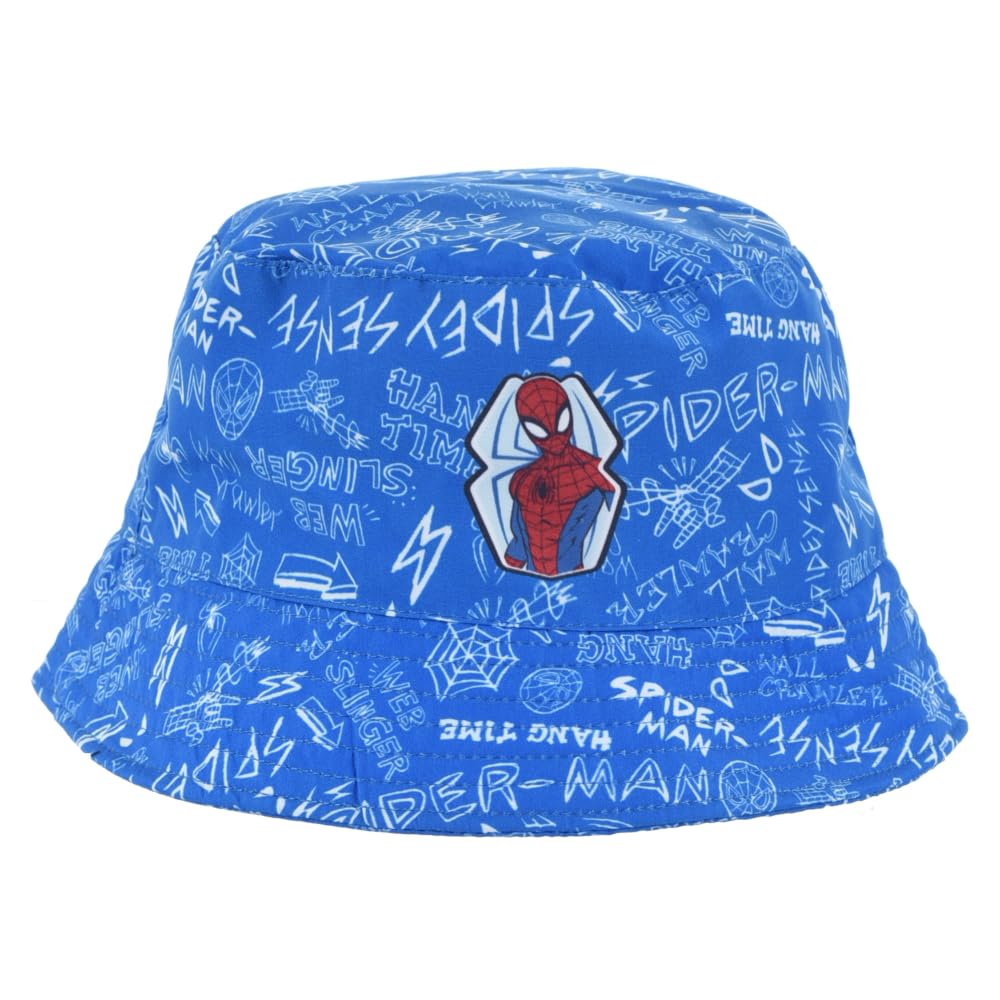 CARTOON Spiderman Marvel Bucket Hat Kids Summer Polyester Hat