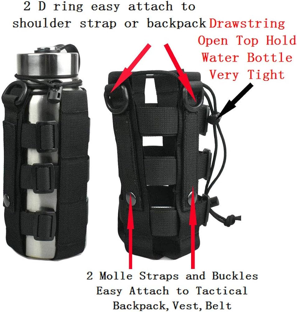 hiking vest with water bottle holder