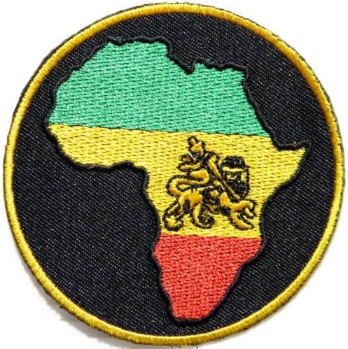 Rasta Lion Of Judah RASTAFARI ETHIOPIAN Reggae Jamaica FlagJacket Shirt T-Shirt Patch Sew Iron on Logo Embroidered Badge Sign Emblem Costume