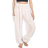 LOFBAZ Harem Pants for Women S-4XL Plus Yoga Boho Hippie Beach Travel Lounge PJs