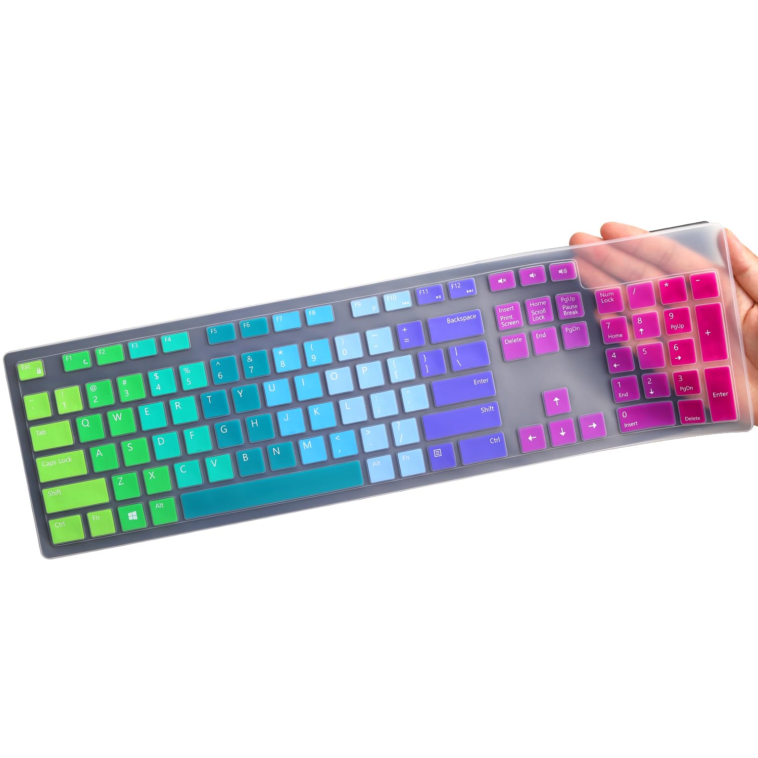 Photo 1 of Keyboard Cover for Dell KM636 KB216 KB216t KB216d KB216p Wired & Wireless Keyboard, Dell Optiplex 5250 3050 3240 5460 7450 7050, Dell Inspiron Desktop 24" 27" 5400 5490 7700 7790 3475 3670 3477-RW