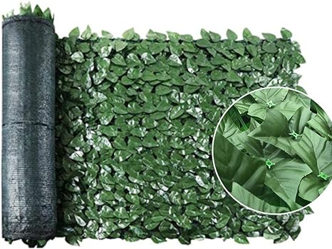 Amazon Co Jp グリーン フェンス ベランダ シート 造花 枯れない フェイクグリーン サンシェード 窓 庭 壁掛け 日よけ 目隠しフェンス 植物 マンション リーフカーテン 人工植物フェンス 庭 小路 通路のデコレーション ホーム キッチン
