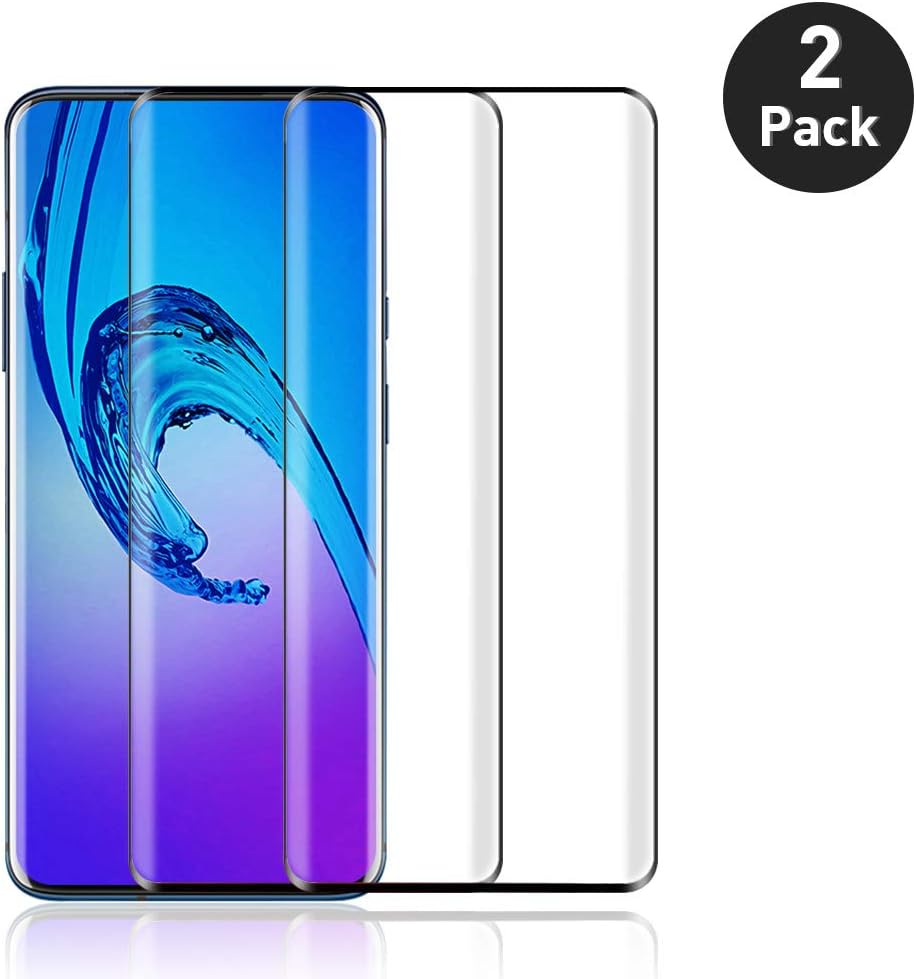 YHN Screen Protector for OnePlus 7 Pro,[2 Pack] 9H Hardness,Crystal Clear,Bubble Free,Case Friendly,Scratch Resistance,Tempered Glass Screen Protector for OnePlus 7 Pro
