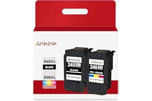 Ankink Compatible Ink Cartridge Replacement for Canon 245XL 246XL Black Color 245 246 PG245 CL246 XL 243 244 for MX490 TR4520 TS3322 TR4522 TR4500 TS3122 TS3300 MX492 MG2522 TS3320 TS3100 Printer