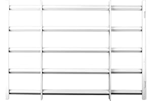 KNAPE & VOGT John Sterling 5-Bar Max Window Guard,White