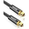 VANAUX Digital Optical Audio Toslink Cable Fiber Optic Cable Compatible with Home Theater, Sound Bar, TV, PS4, Xbox, PlayStat
