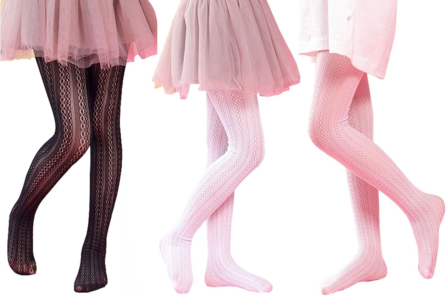 3Pack Girls Kid Toddler Dance Long Stocking Sheer Tights Amazon.co.uk