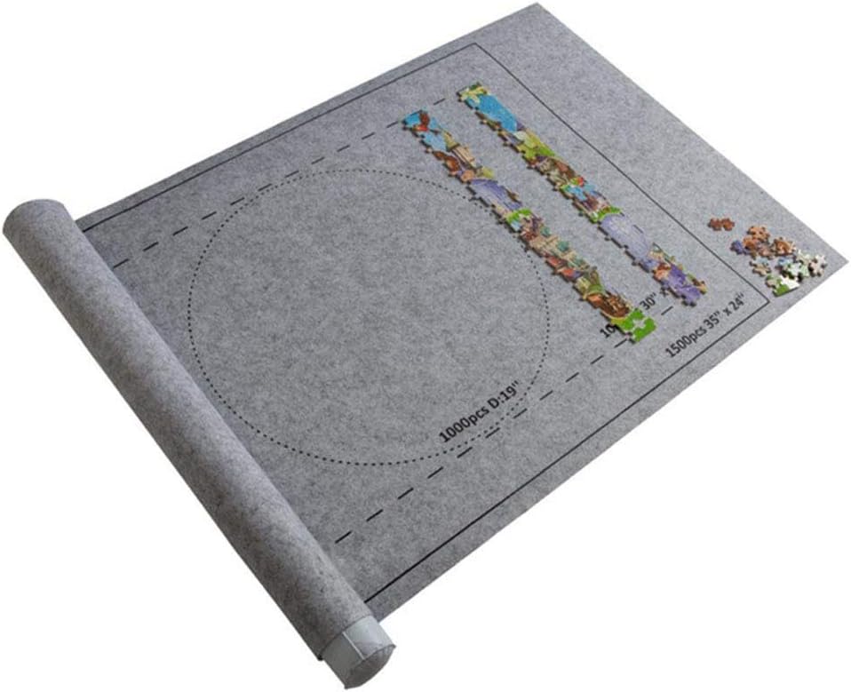 AGAWA Jigsaw Puzzle Roll Mat, Puzzle Storage Felt Mat, Roll Up Puzzle Mat Travel Puzzle Blanket,Puzzle Accessory Puzzle Table