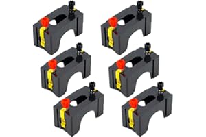 XFFCSEC 6pcs Series or Parallel D Battery Holder:Used for Physics Laboratory,School Electronic Experimenting,Great for Demos Teaching Basic Principles of Electricity & How a Simple Circuit Works