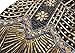BABEYOND Women's Flapper Dresses 1920s V Neck Beaded Fringed Great Gatsby Dress Gold