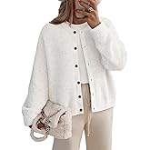 LILLUSORY Womens Crew Neck Button Down Cozy Cardigan Sweater Fall Outfits 2026