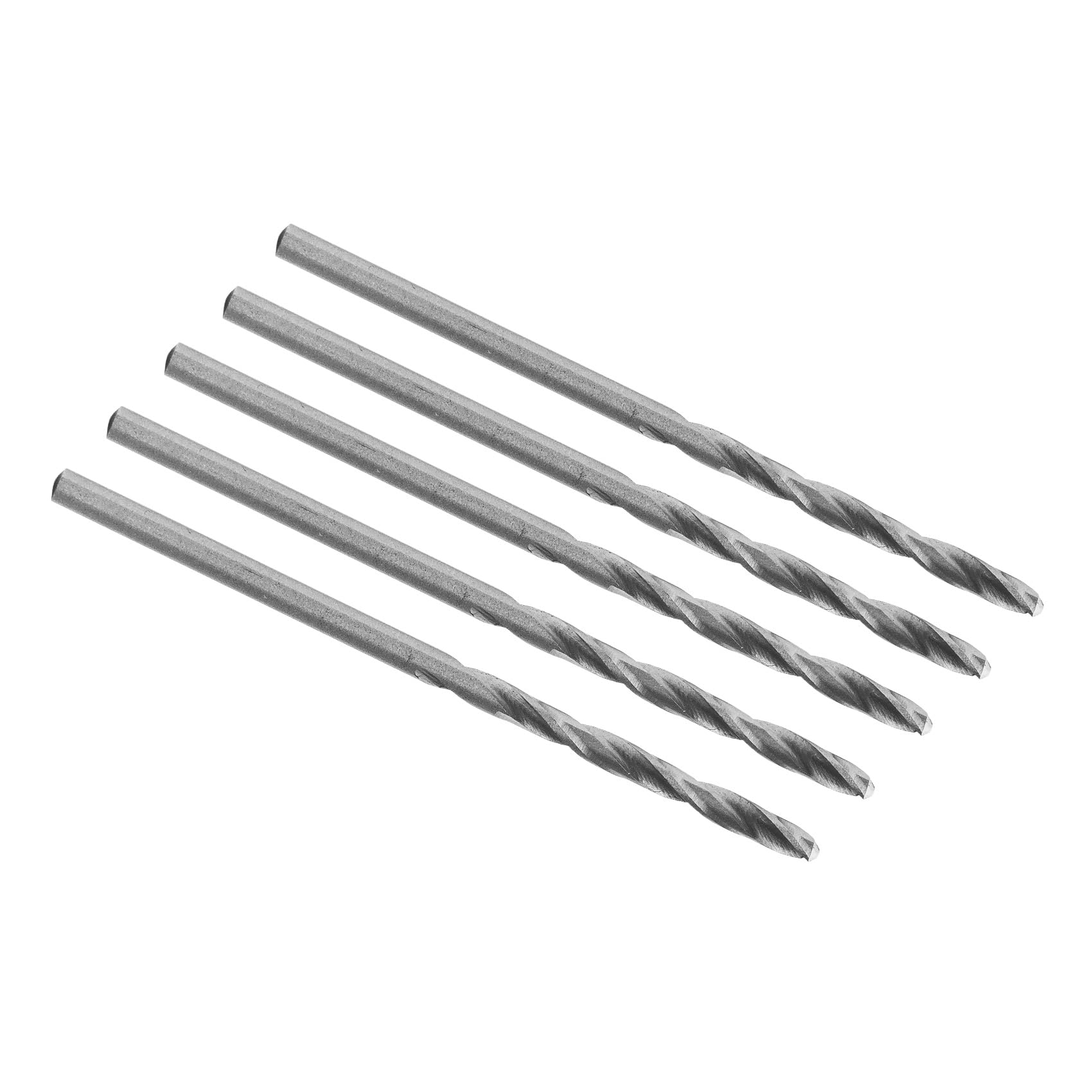 ENT 50025 HSS-G Premium Wood Drill in 5 pcs Bundle with Ø 2.5 mm, Spiral Drill Working Lenght 29 mm and Total Length 56 mm