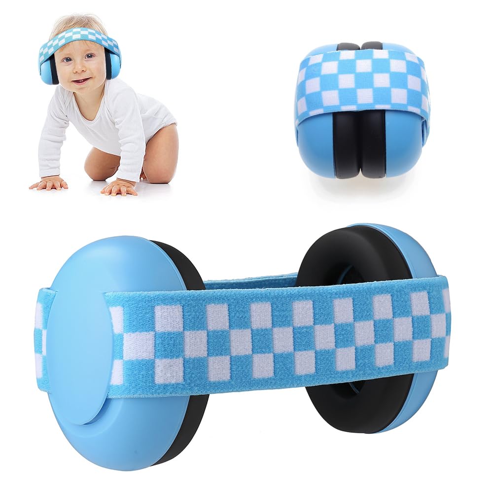 Jiahuade Baby Anti-Noise Helmets, Baby Earmuffs, Hearing Protectors for Baby, Hearing Protection Headphones for Children, Hearing Protection Earmuffs, Adjustable Safety Earmuffs, B, 8.8*3.7cm