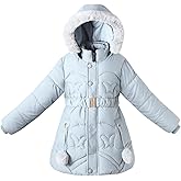 Tumaron Little Girls Puffer Winter Jacket Coat Fleece Lined with Hood Long Warm Clothes