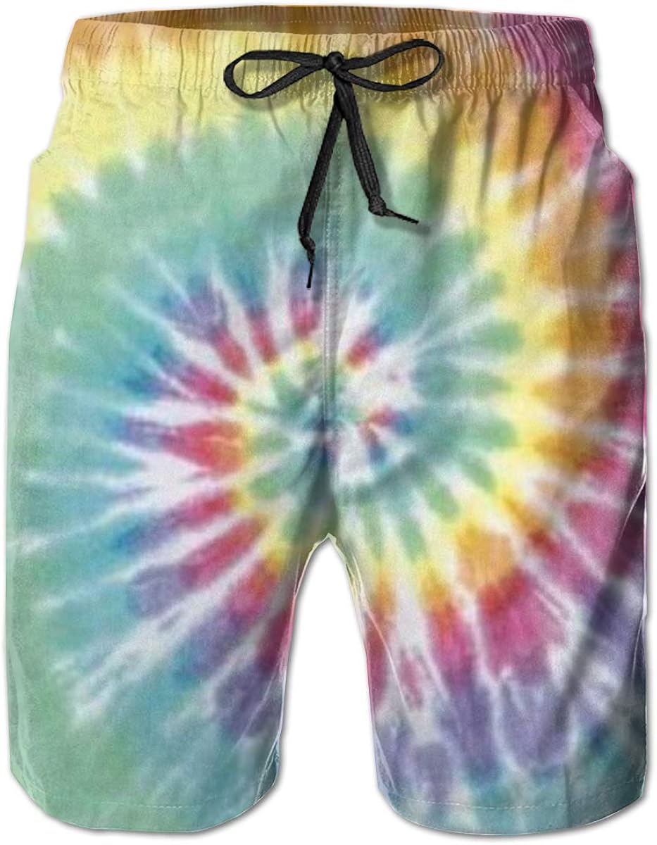 tie dye swim trunks
