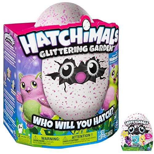 Hatchimal Glittering Garden Gleaming Burtle pink/green with CollEGGtible Blind Pack!