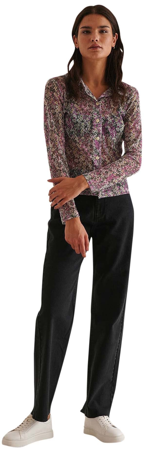 NA-KD Wide Leg raw Hem Denim, Black, EU 36