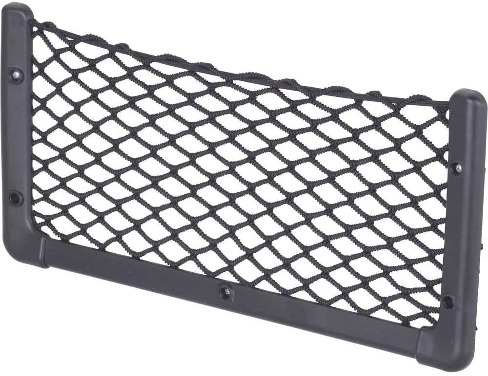 hr-imotion storage net with screws for cars, boat, caravan etc. [Size XL (405mm long) | Universal | Easy installation] - 10511301